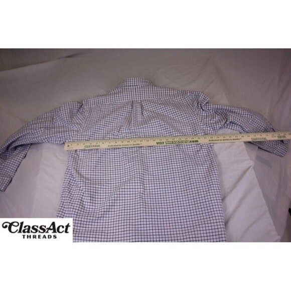 Polo Ralph Lauren Mens White Checked Cotton Long Sleeve Flesh Pony Sz XL - Picture 3 of 8